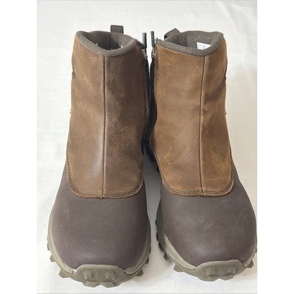Merrell Thermo Kiruna Mid Zip Waterproof Boots Brown Clay Leather Women Sz 9 Fit - Picture 14 of 16